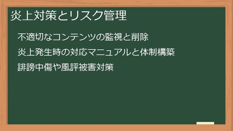 炎上対策とリスク管理