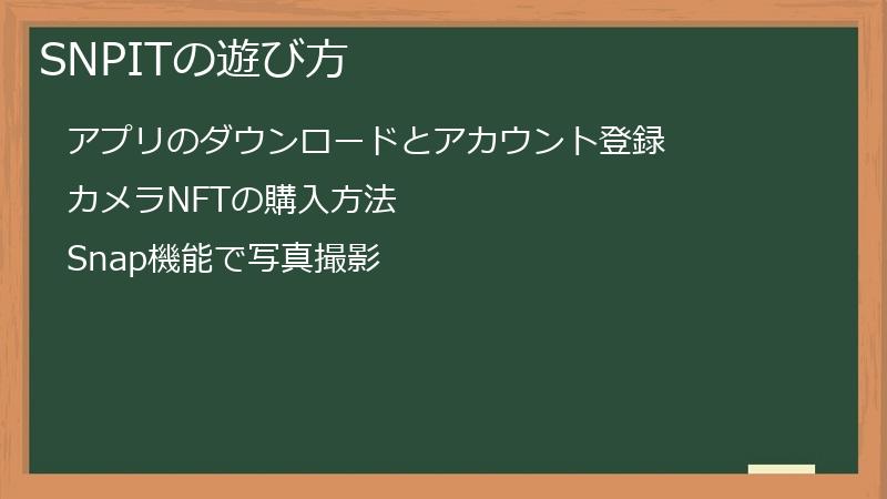 SNPITの遊び方