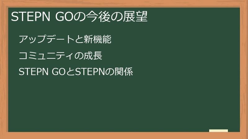 STEPN GOの今後の展望