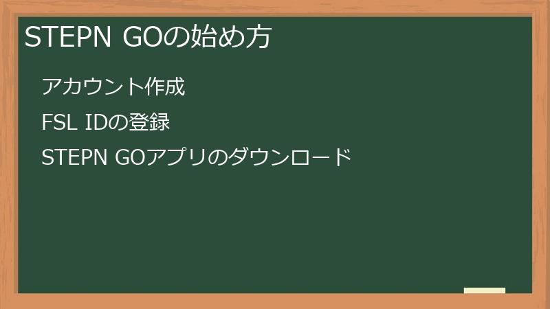 STEPN GOの始め方