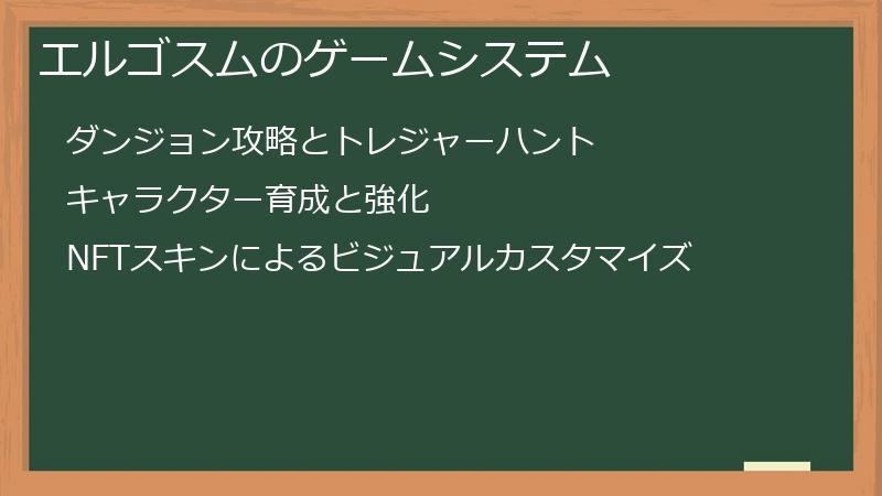 エルゴスムのゲームシステム