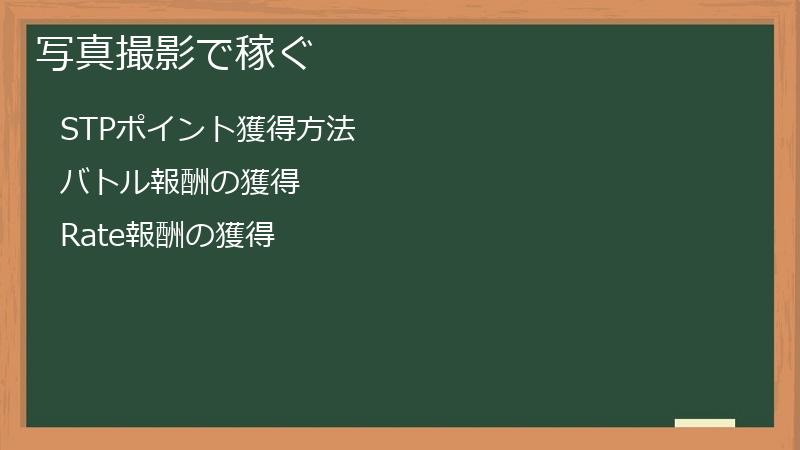 写真撮影で稼ぐ