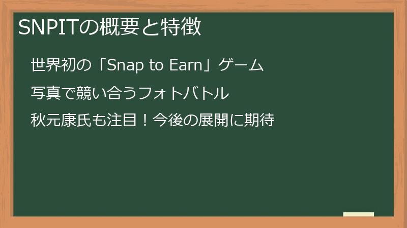 SNPITの概要と特徴