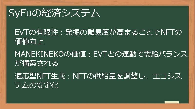 SyFuの経済システム