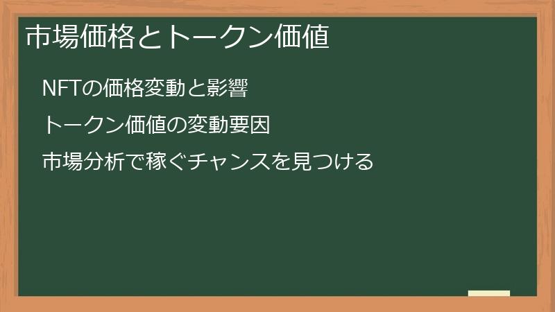 市場価格とトークン価値
