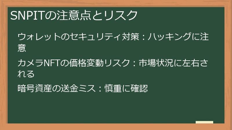 SNPITの注意点とリスク