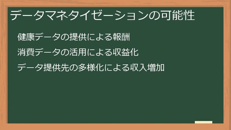 データマネタイゼーションの可能性