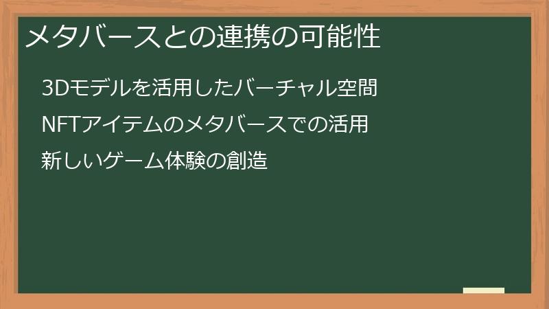 メタバースとの連携の可能性