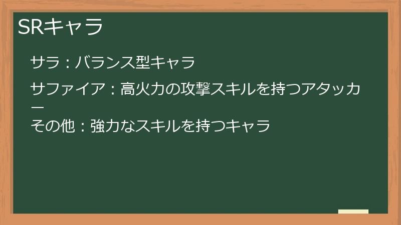 SRキャラ