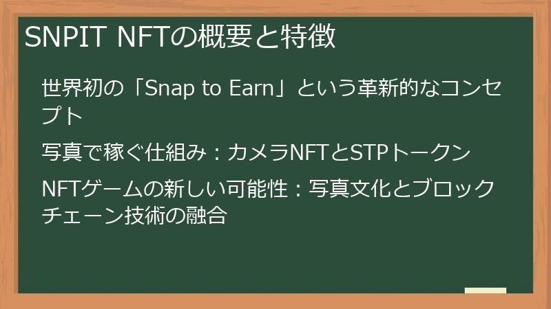 SNPIT NFTの概要と特徴