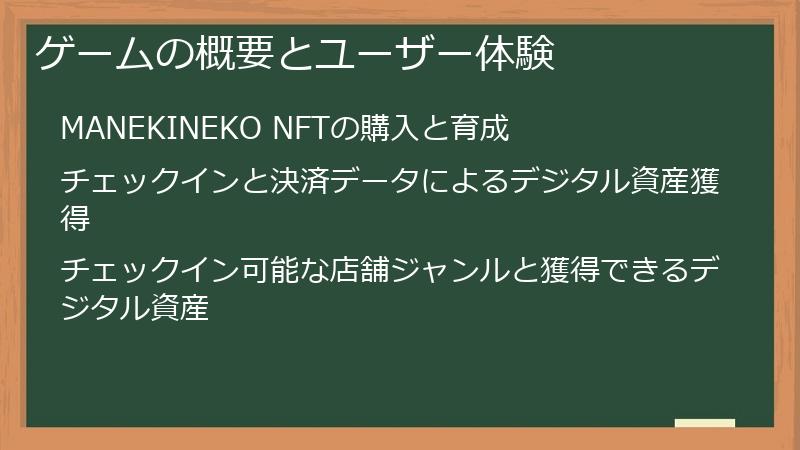 ゲームの概要とユーザー体験
