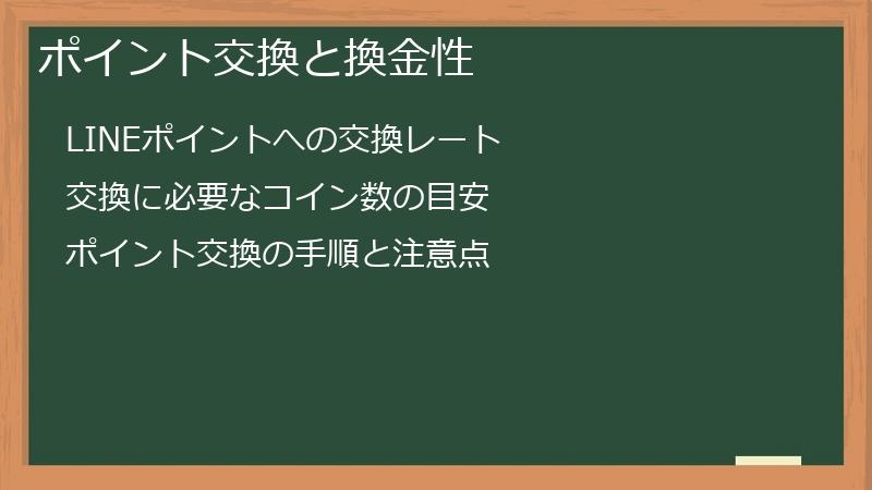 ポイント交換と換金性