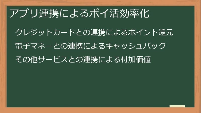 アプリ連携によるポイ活効率化
