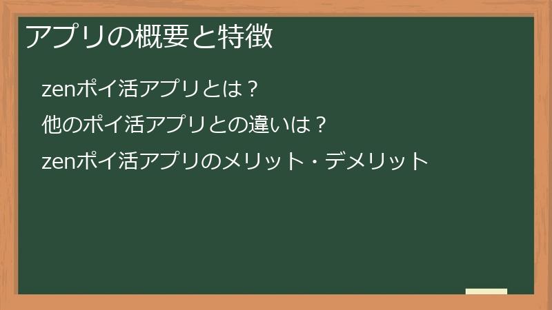 アプリの概要と特徴