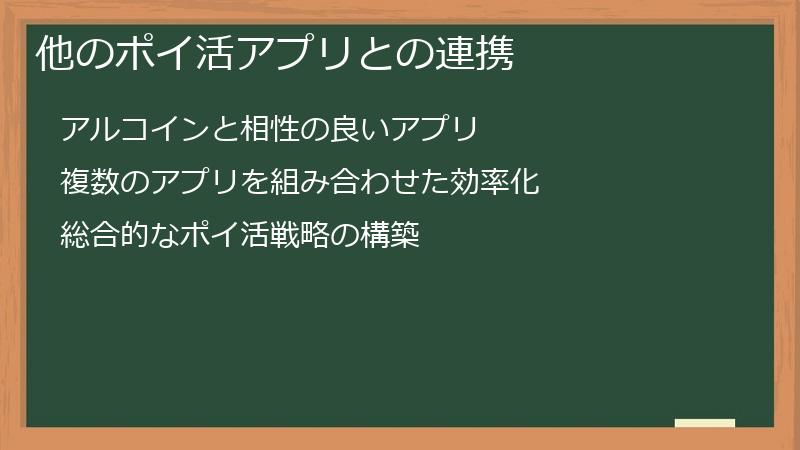 他のポイ活アプリとの連携