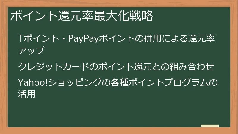 ポイント還元率最大化戦略