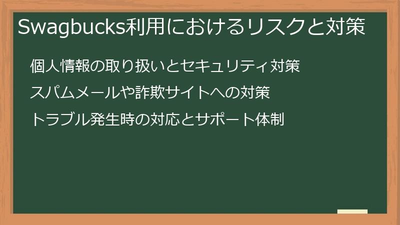 Swagbucks利用におけるリスクと対策