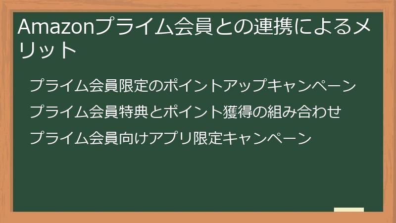 Amazonプライム会員との連携によるメリット
