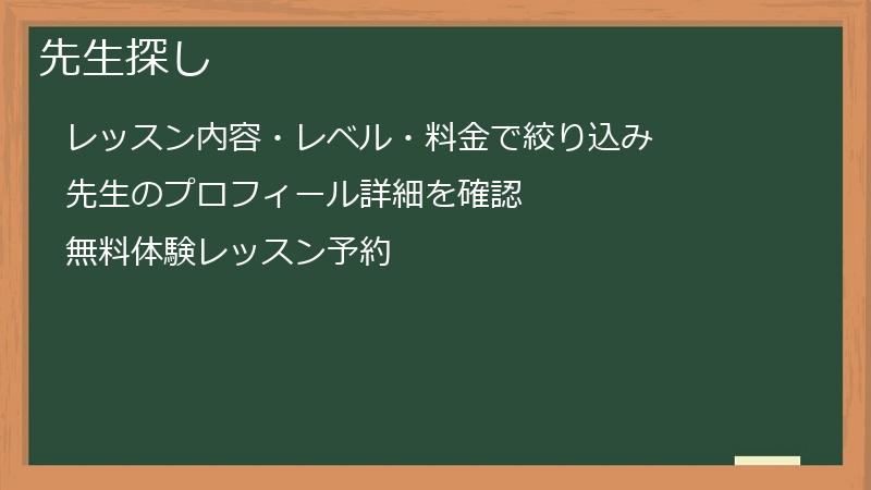 先生探し