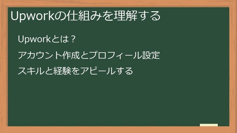 Upworkの仕組みを理解する