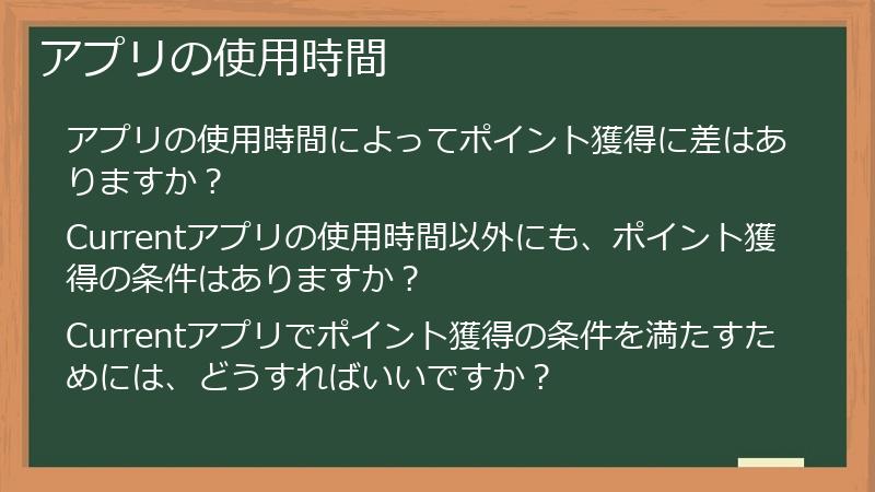 アプリの使用時間