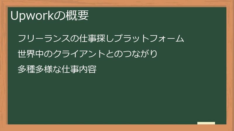 Upworkの概要