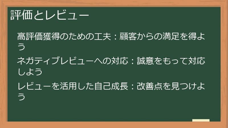 評価とレビュー