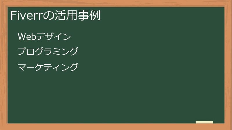 Fiverrの活用事例