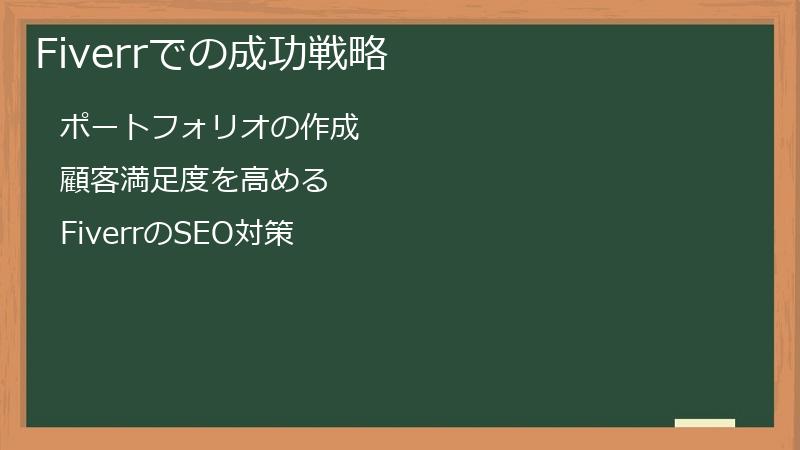 Fiverrでの成功戦略