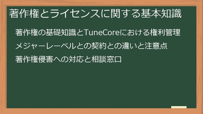 著作権とライセンスに関する基本知識
