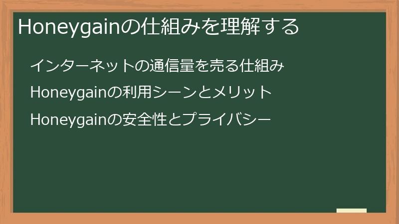 Honeygainの仕組みを理解する