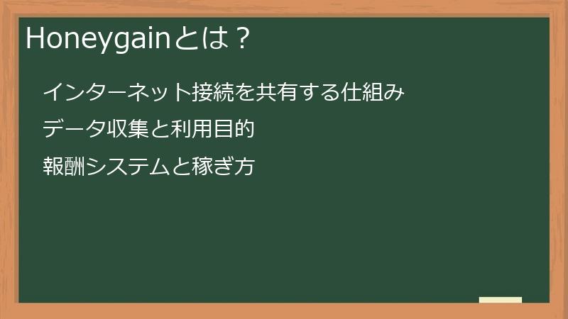 Honeygainとは？