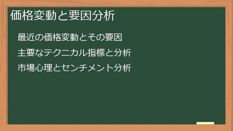 価格変動と要因分析