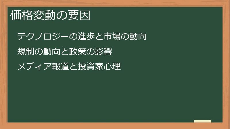 価格変動の要因