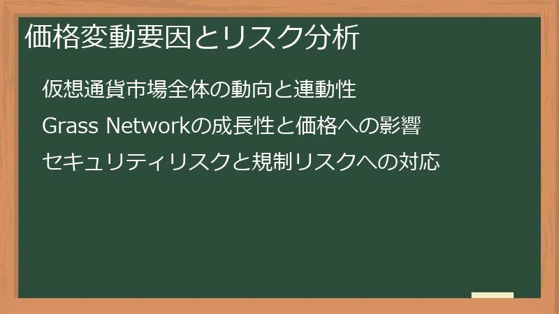価格変動要因とリスク分析