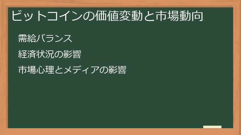 ビットコインの価値変動と市場動向