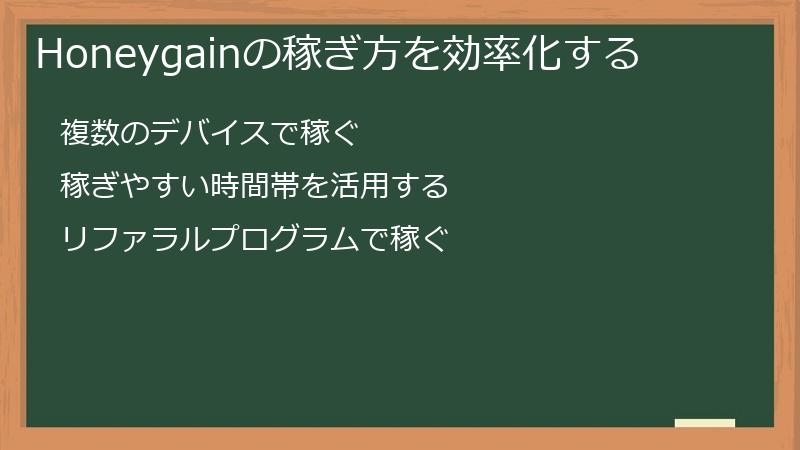 Honeygainの稼ぎ方を効率化する