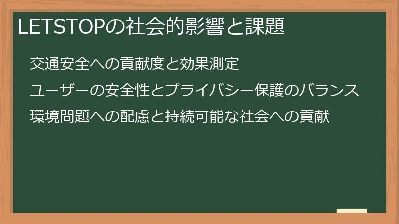 LETSTOPの社会的影響と課題