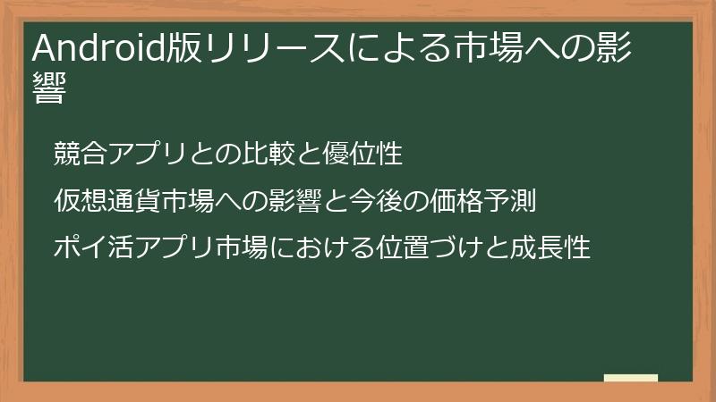 Android版リリースによる市場への影響