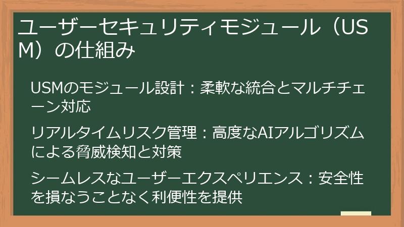 ユーザーセキュリティモジュール（USM）の仕組み