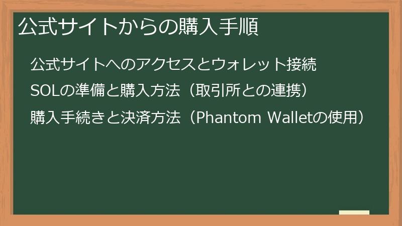 公式サイトからの購入手順