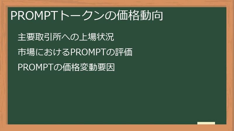 PROMPTトークンの価格動向