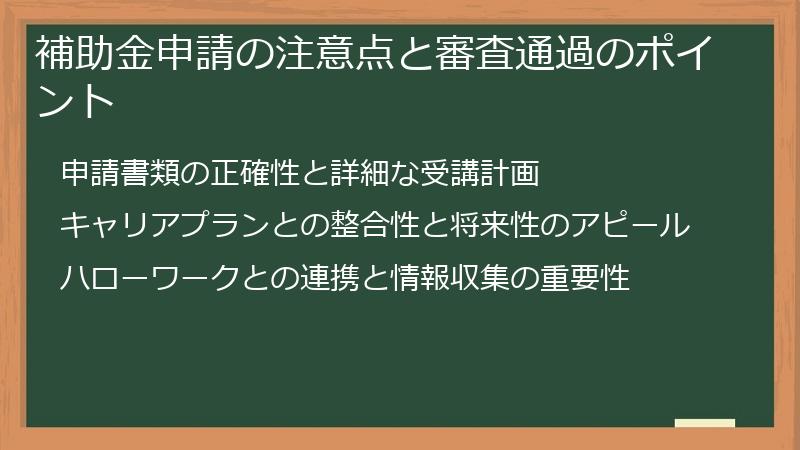 補助金申請の注意点と審査通過のポイント