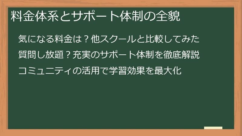 料金体系とサポート体制の全貌