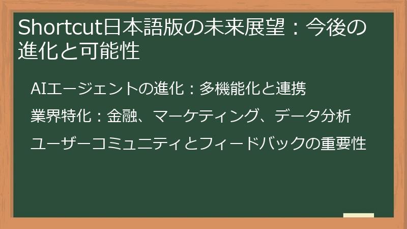 Shortcut日本語版の未来展望：今後の進化と可能性