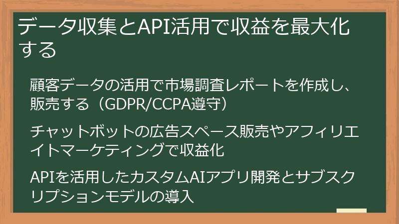 データ収集とAPI活用で収益を最大化する