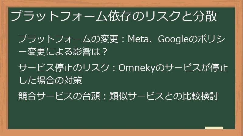 プラットフォーム依存のリスクと分散