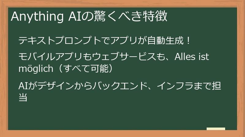 Anything AIの驚くべき特徴