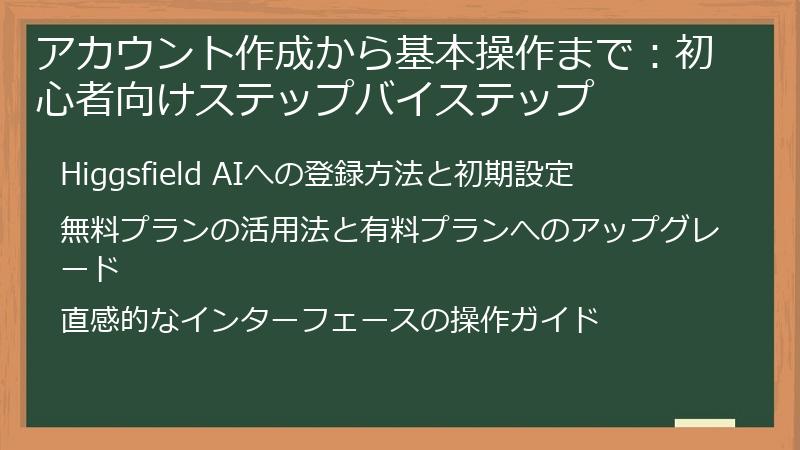 アカウント作成から基本操作まで：初心者向けステップバイステップ