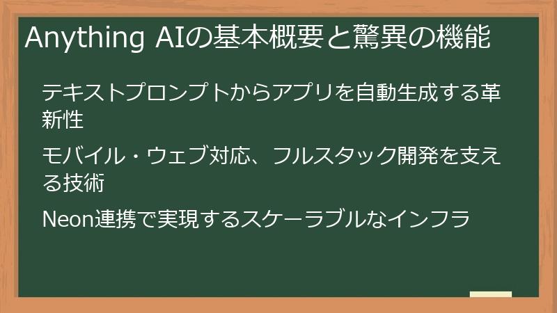 Anything AIの基本概要と驚異の機能